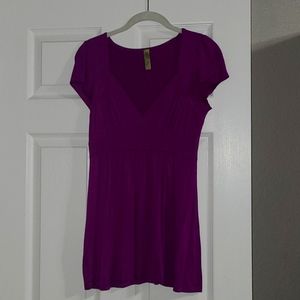 Medium size purple baby doll style Lush top